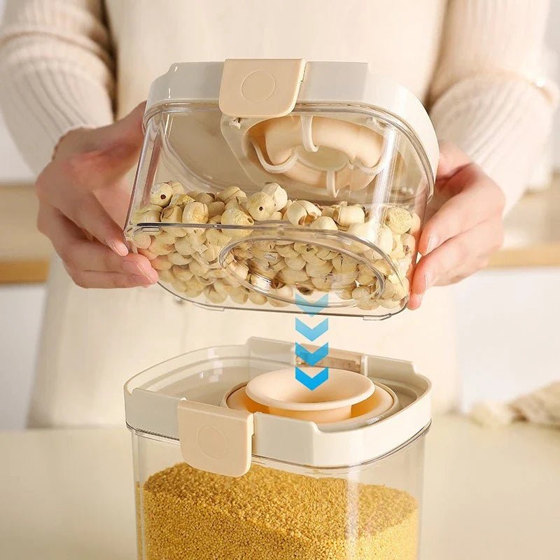PANTRYLOCK – Airtight Storage Jars Set for Fresh Pantry Organization