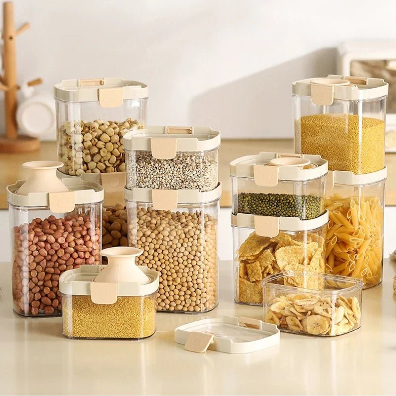 PANTRYLOCK – Airtight Storage Jars Set for Fresh Pantry Organization