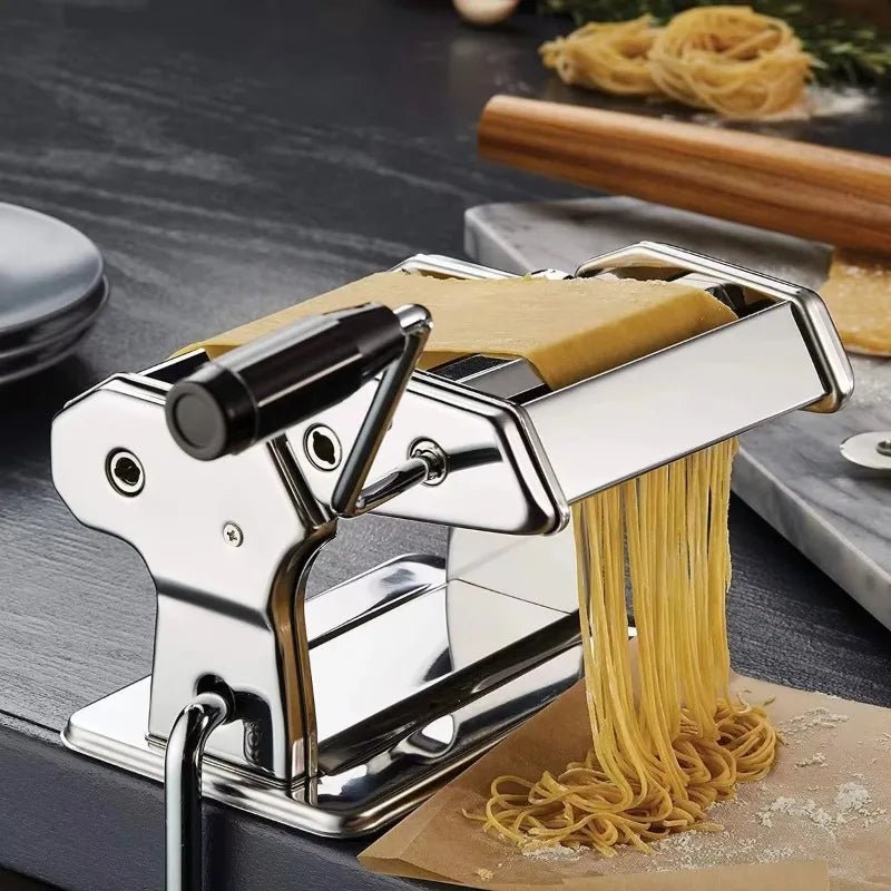 PASTACRAFT – Manual Pasta Maker Machine with 7 Thickness Settings for Homemade Pasta