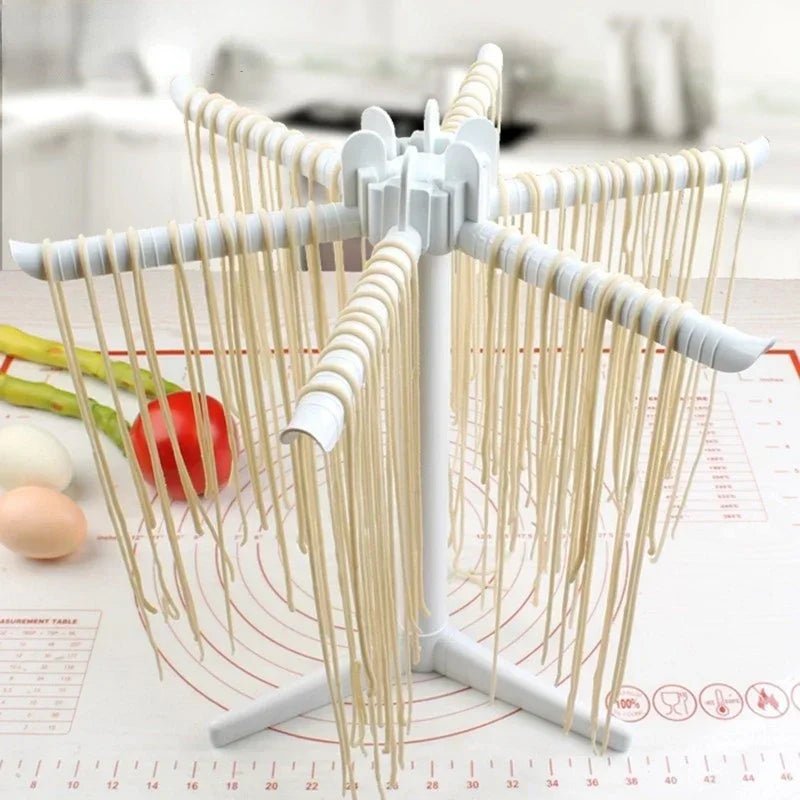 Collapsible Pasta Drying Rack - 5 Arm Spaghetti Holder with Anti-Slip Design 3