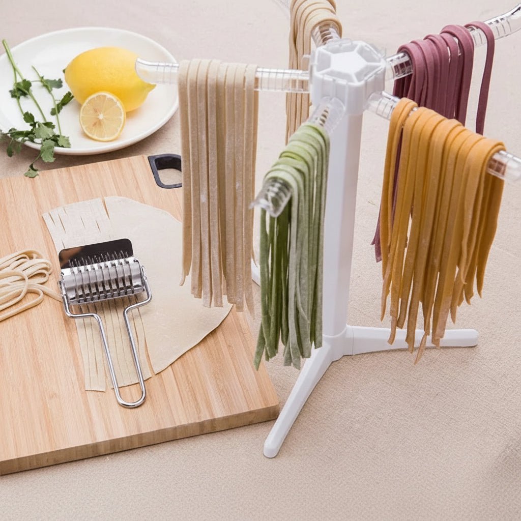 Collapsible Pasta Drying Rack - 5 Arm Spaghetti Holder with Anti-Slip Design 2