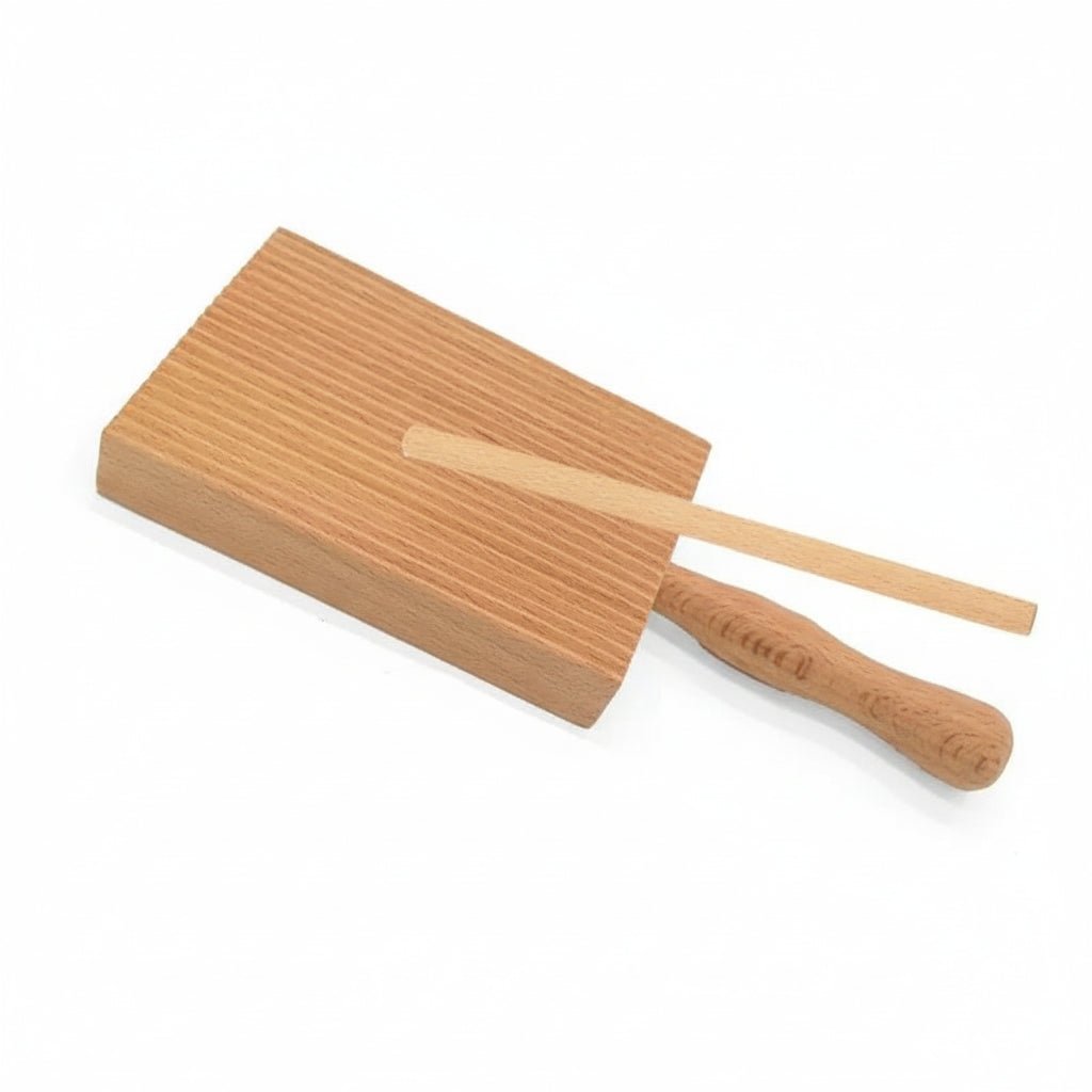 Premium Beech Wood Pasta Board & Gnocchi Paddles for Authentic Italian Cooking 11
