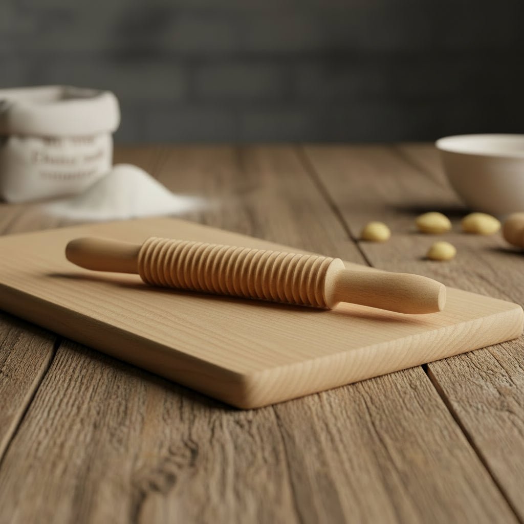Premium Beech Wood Pasta Board & Gnocchi Paddles for Authentic Italian Cooking 12
