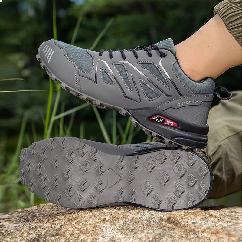 Men's Waterproof Hiking Shoes - Durable Trekking Sneakers for Outdoor Adventures 1