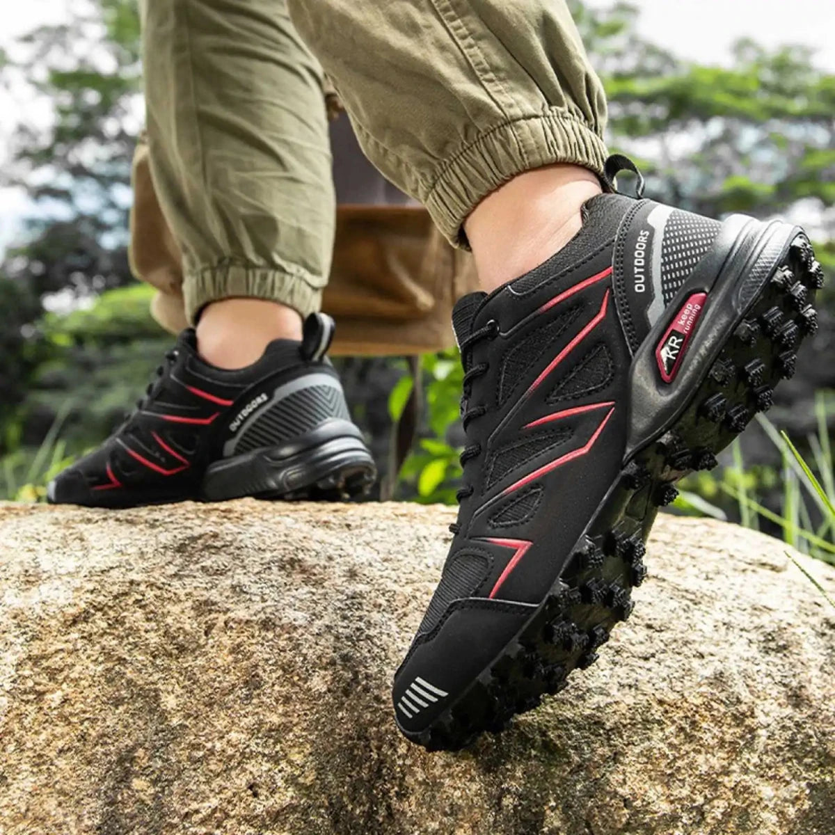 Men's Waterproof Hiking Shoes - Durable Trekking Sneakers for Outdoor Adventures 4