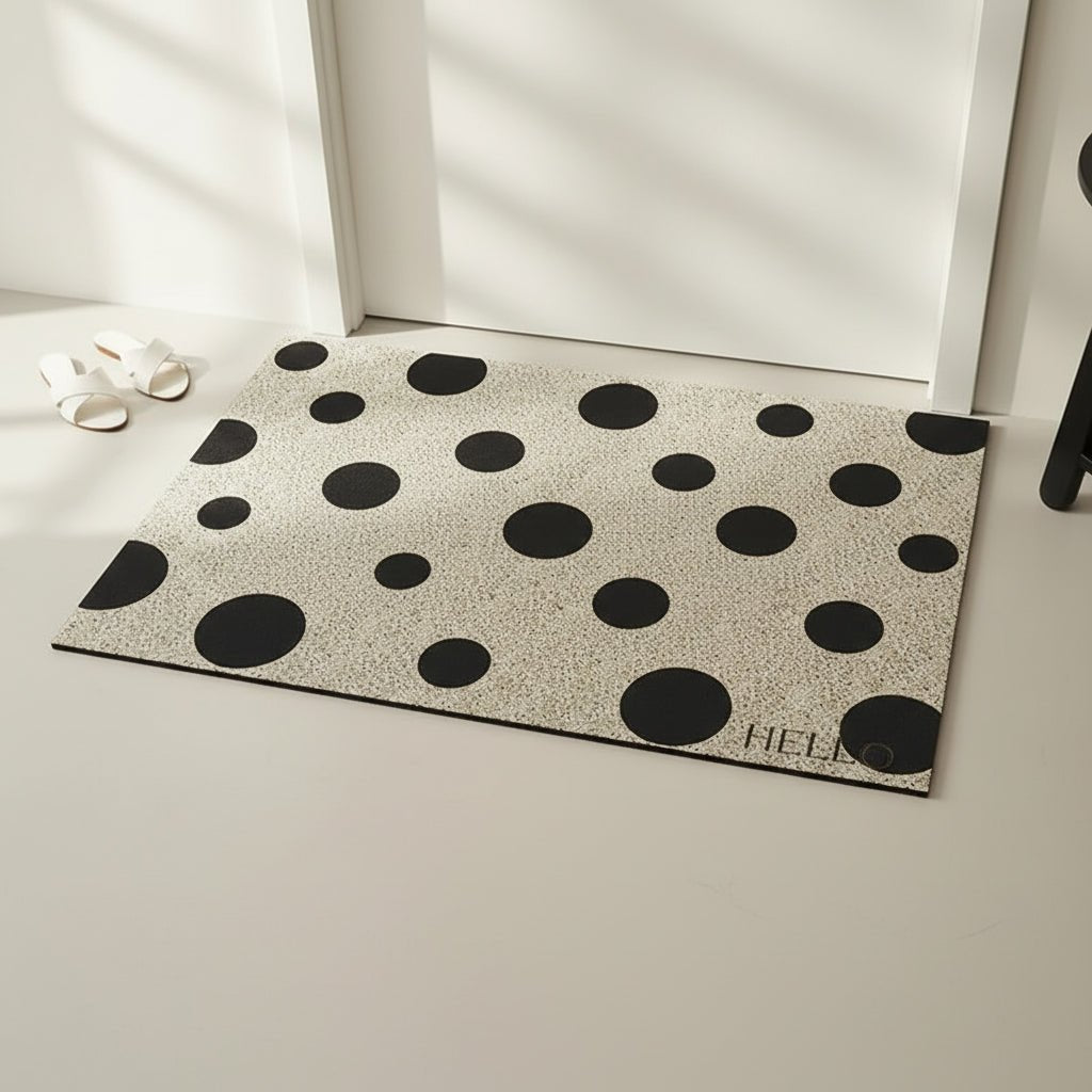 GEOMATICA – Stylish Geometric Flannel Carpet Mat, Soft Non-Slip Design for Home Decor 0