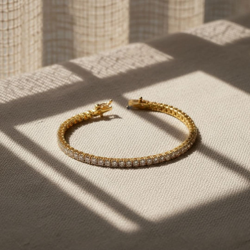 Glinsterende Ocean Line Tennis Armband