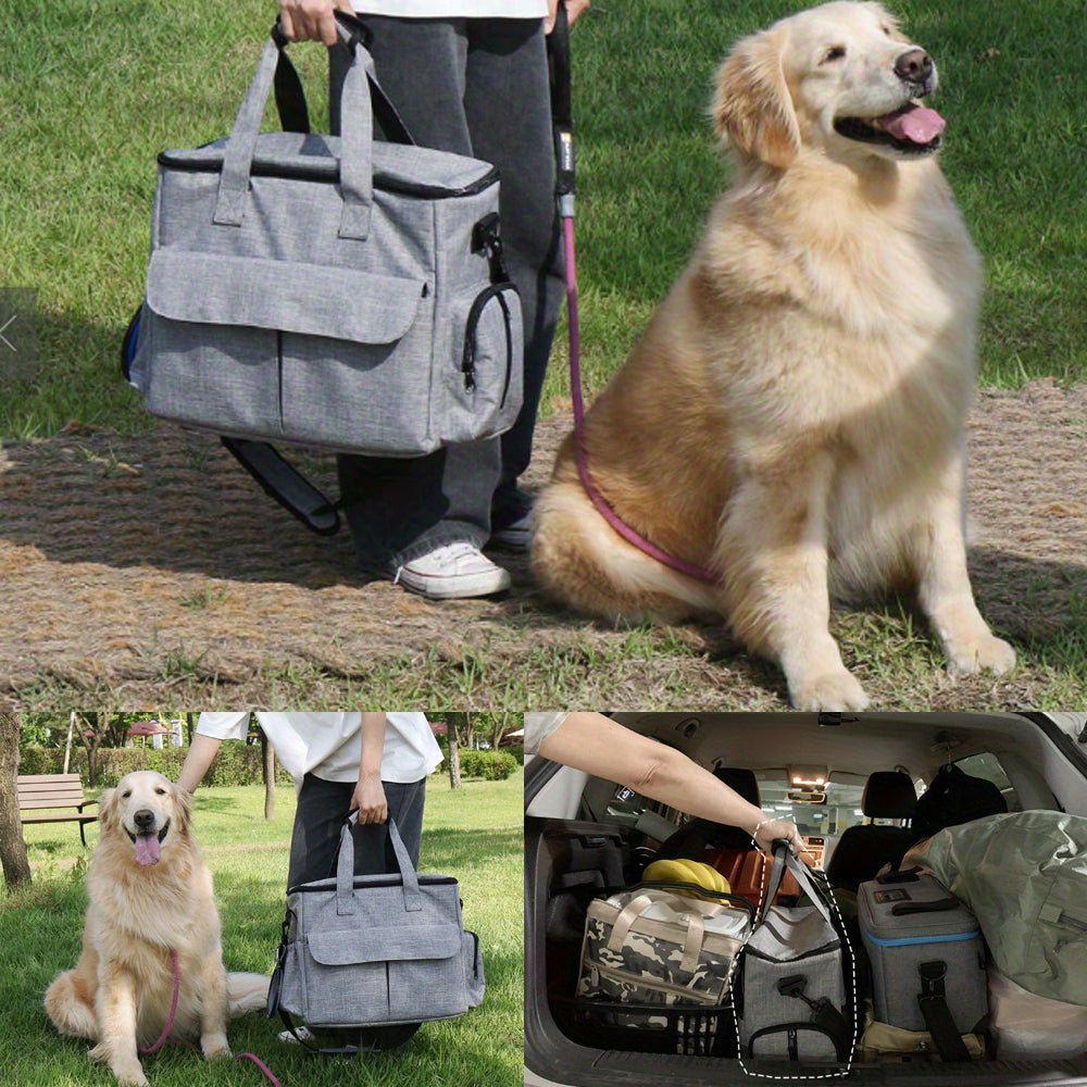 ZAINO DA VIAGGIO IMPERMEABILE PER CANI PAW BAG OUTDOOR – Zaino da viaggio per cani con ciotole pieghevoli e spazio di archiviazione