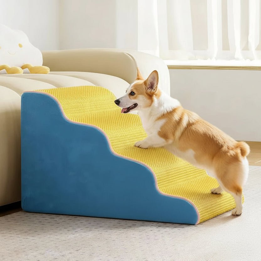 Detachable Washable Pet Ramp - Memory Sponge Dog Training Aid for Large Breeds 0