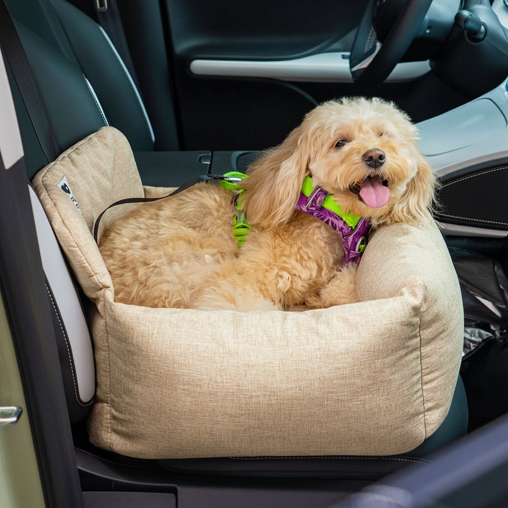 CARLOUNGE – Large Washable Dog Car Bed with Anti-Slip Bottom and Secure Attachment 3