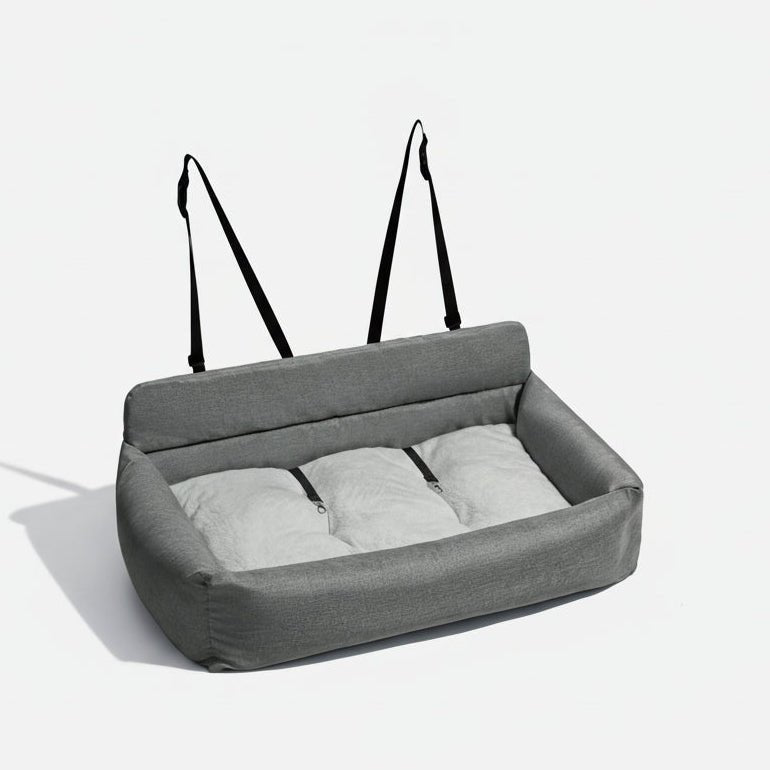 CARLOUNGE – Large Washable Dog Car Bed with Anti-Slip Bottom and Secure Attachment 11