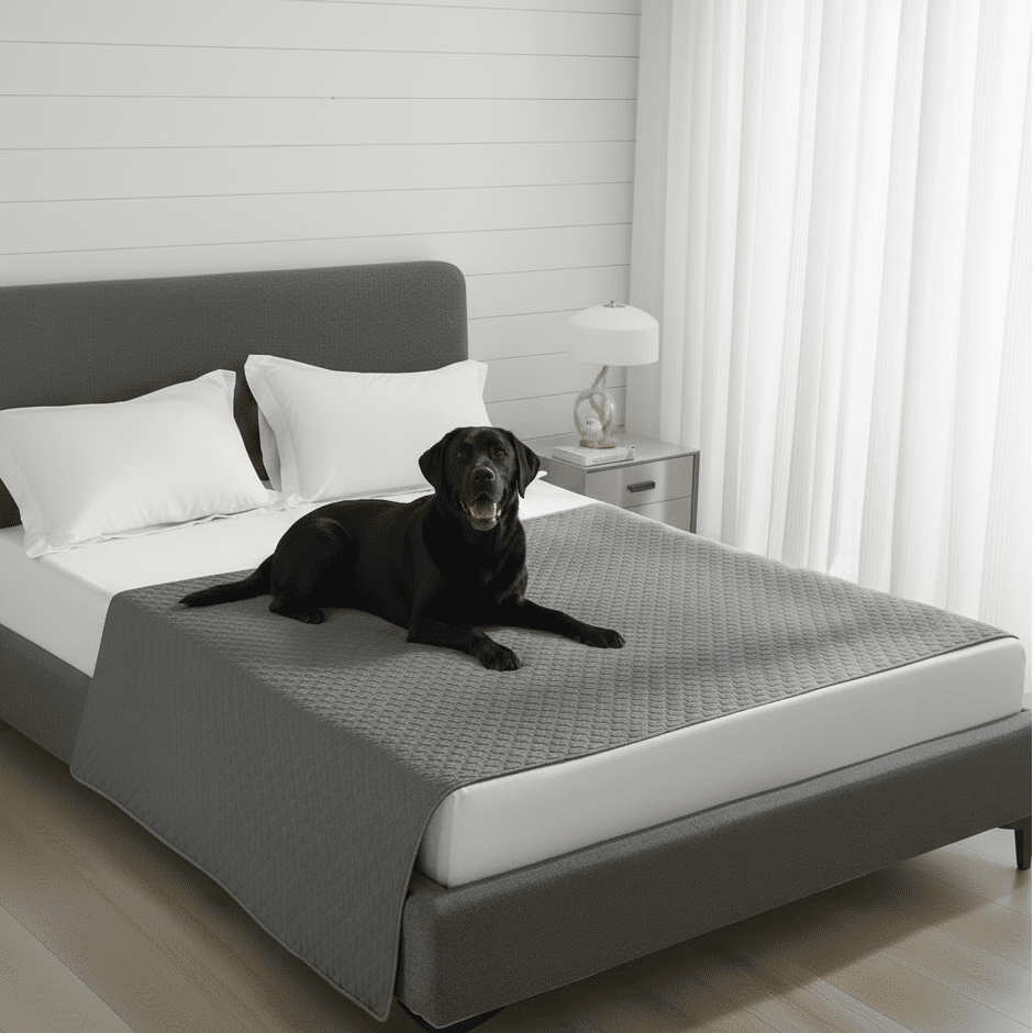 Water-Resistant Anti-Leak Dog Bed Cover & Non-Slip Pet Blanket for Furniture 0