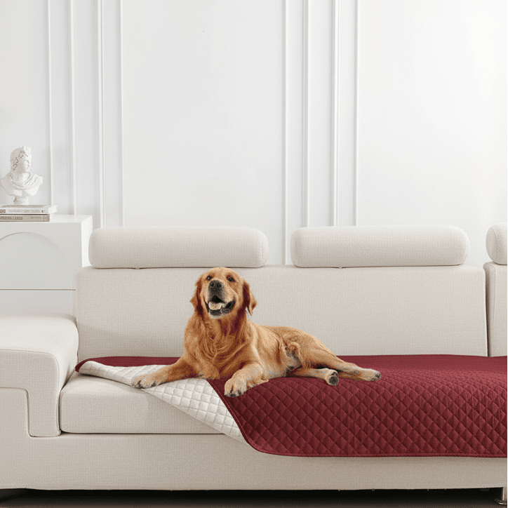 Water-Resistant Anti-Leak Dog Bed Cover & Non-Slip Pet Blanket for Furniture 1