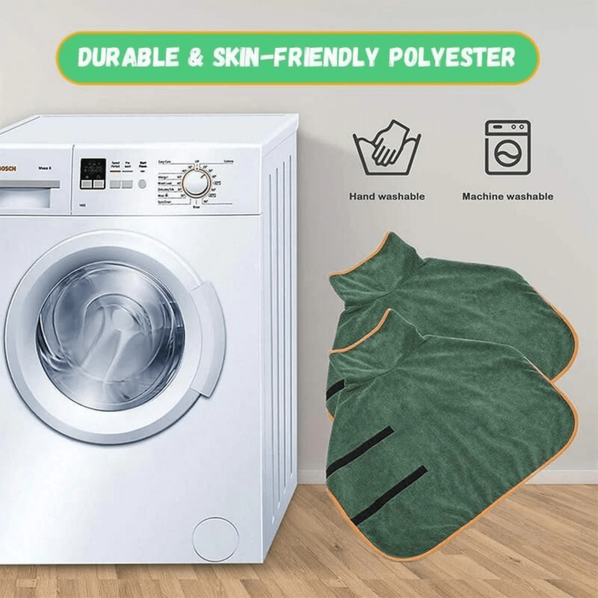 PAWFLECT – Cappotto per Cani Super Assorbente per Asciugatura Rapida e Comfort