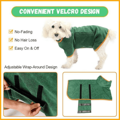 PAWFLECT – Cappotto per Cani Super Assorbente per Asciugatura Rapida e Comfort