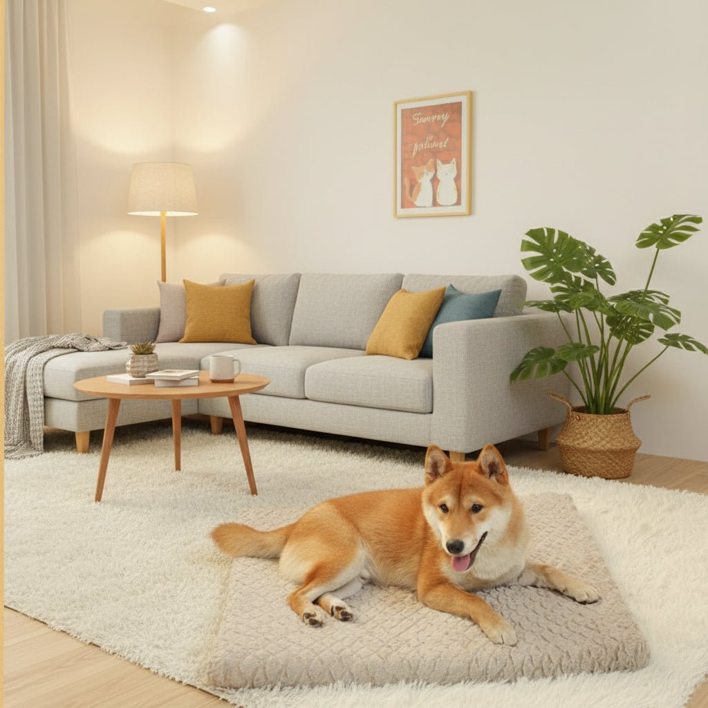 ORTHOFLOW – Orthopedic Waterproof Dog Bed with Removable Faux Fur Cover 2