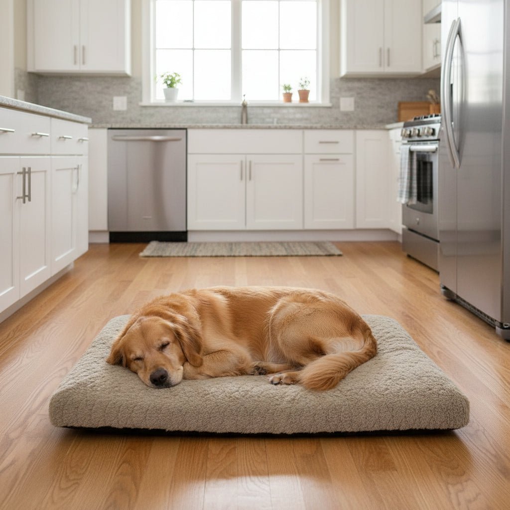 ORTHOFLOW – Orthopedic Waterproof Dog Bed with Removable Faux Fur Cover 3