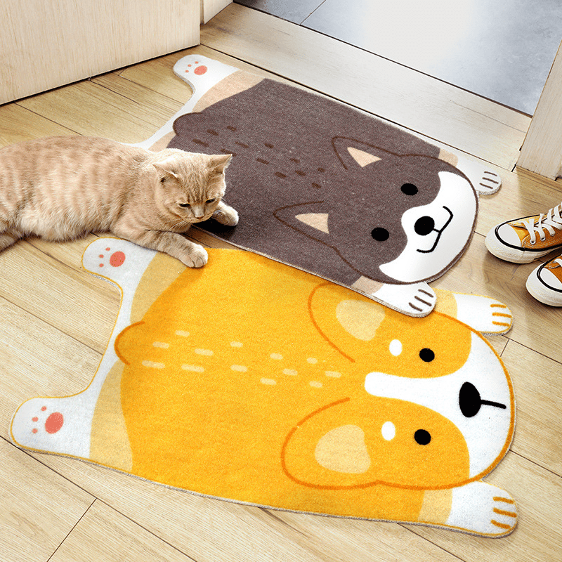  Pawprints animal mat made of fabric - non -slip & cute for every living area-4