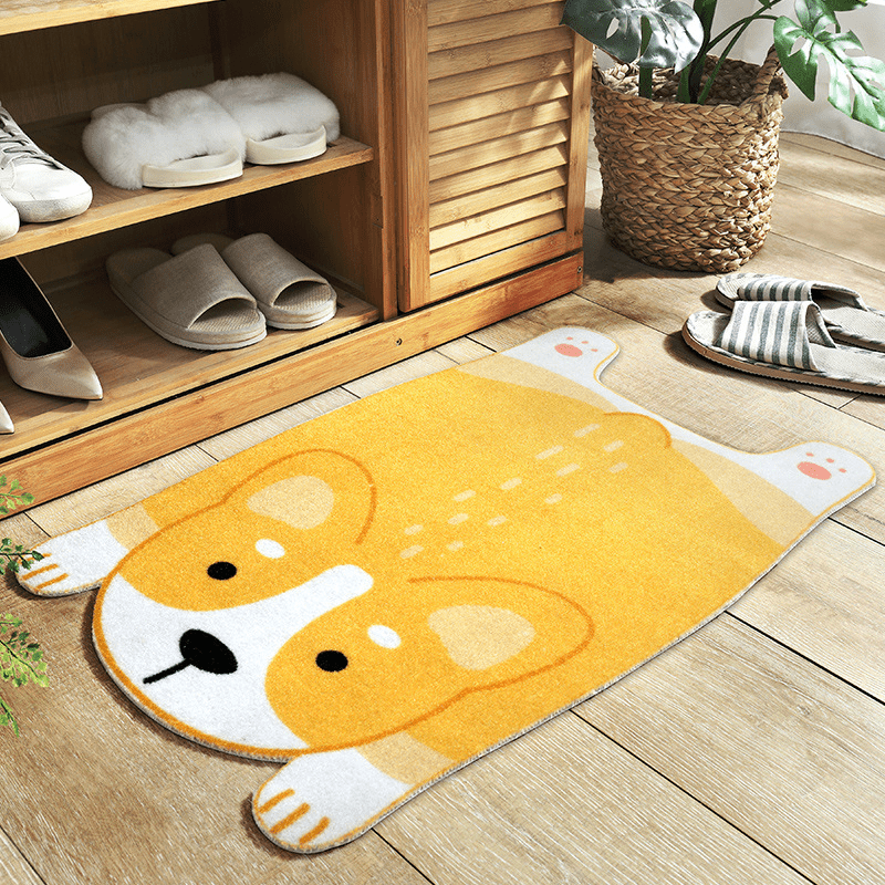  Pawprints animal mat made of fabric - non -slip & cute for every living area-2
