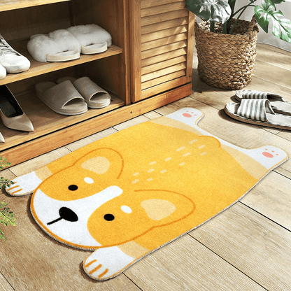  Pawprints animal mat made of fabric - non -slip & cute for every living area-2