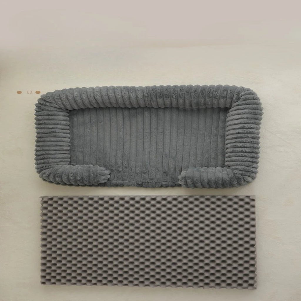 DREAMPAWS MEMORY – calming orthopedic dog bed with bolster support 3