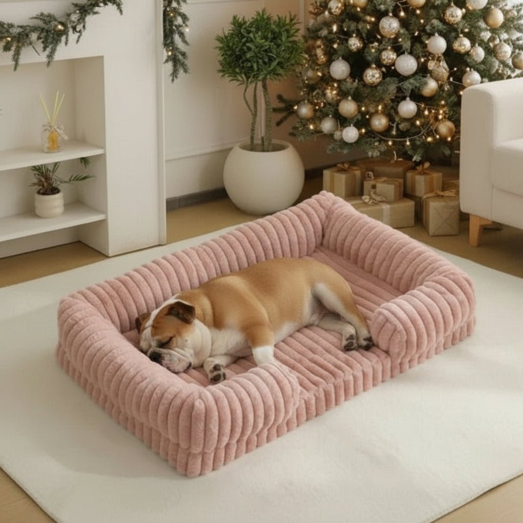 DREAMPAWS MEMORY – calming orthopedic dog bed with bolster support 0
