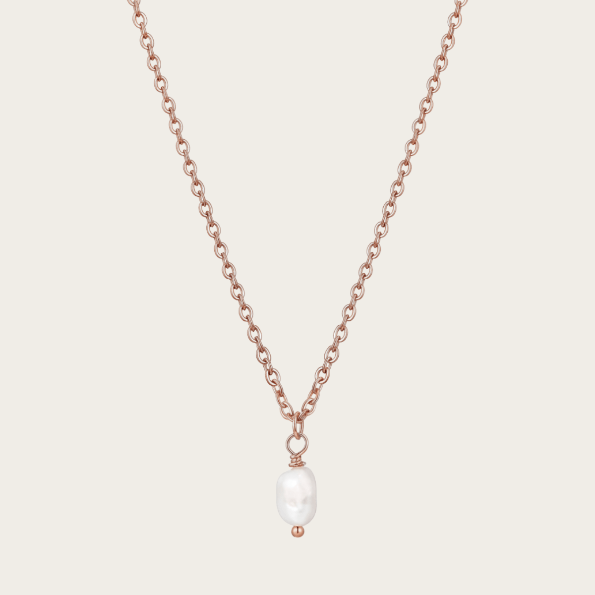 Pearl Drop Silver and Gold Necklace