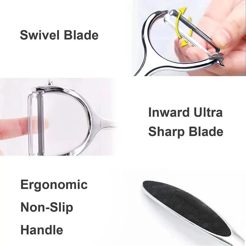 PeelMate Pro – Mukava, Liukumaton Ruostumattomasta Teräksestä Valmistettu Kuorija Vaivattomaan Valmisteluun