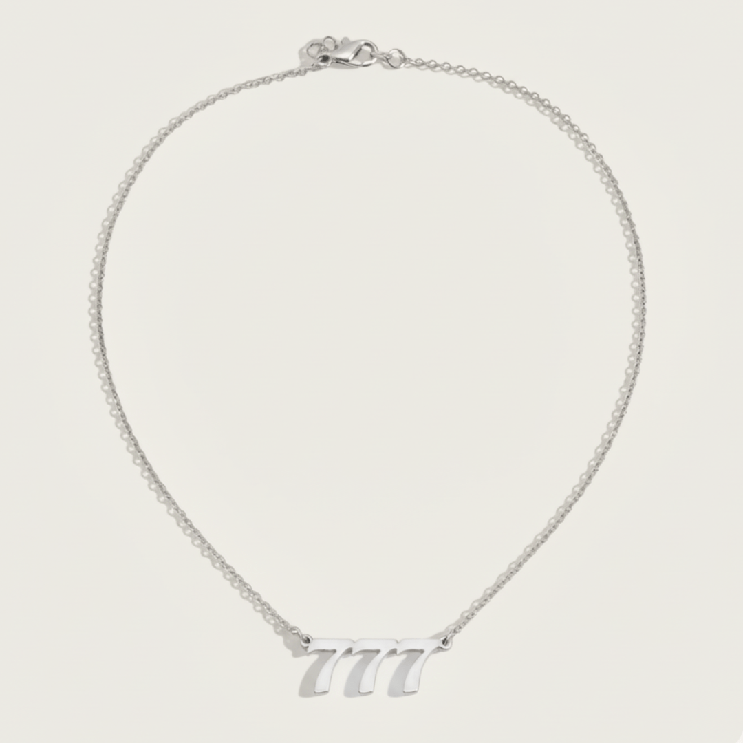 Gepersonaliseerde Engelengetal Ketting - Aanpasbare Metaalopties