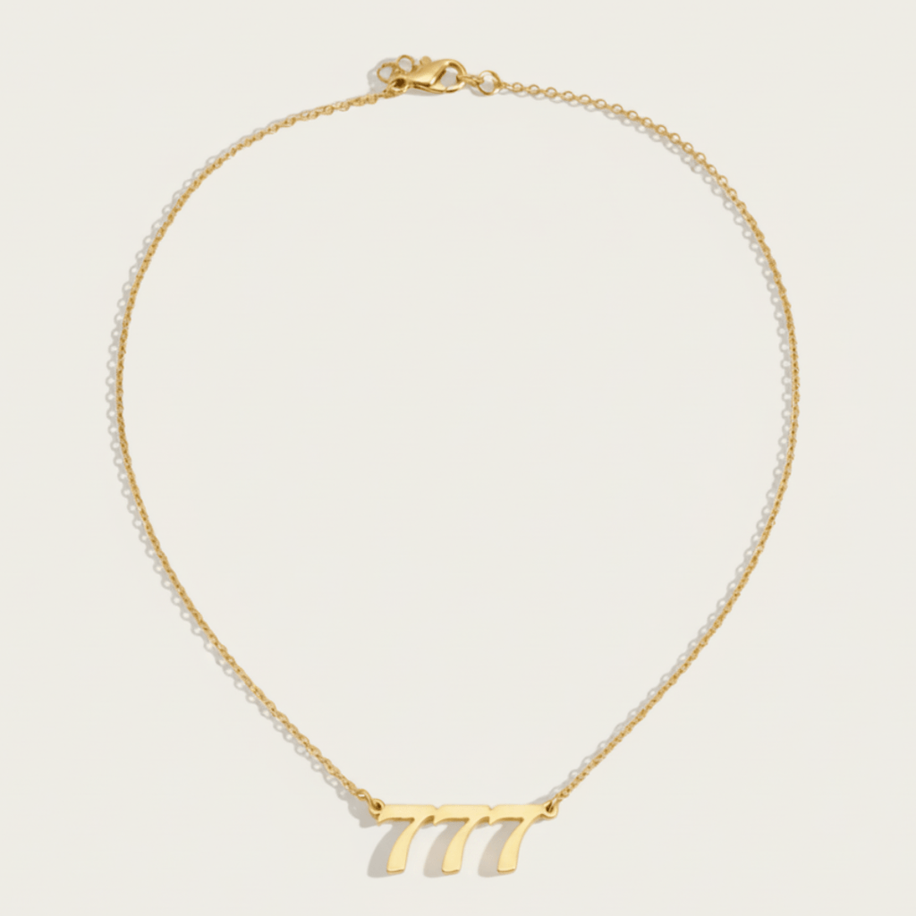 Gepersonaliseerde Engelengetal Ketting - Aanpasbare Metaalopties