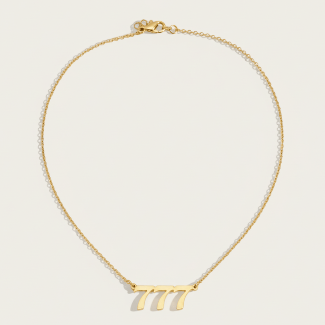 Gepersonaliseerde Engelengetal Ketting - Aanpasbare Metaalopties