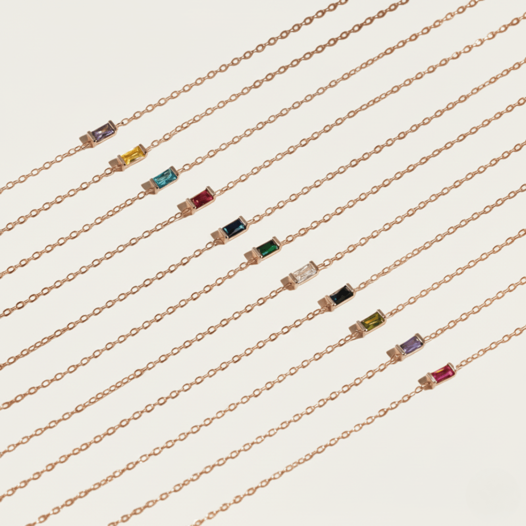 Pulsera de piedra natal Memoria de Mareas Doradas