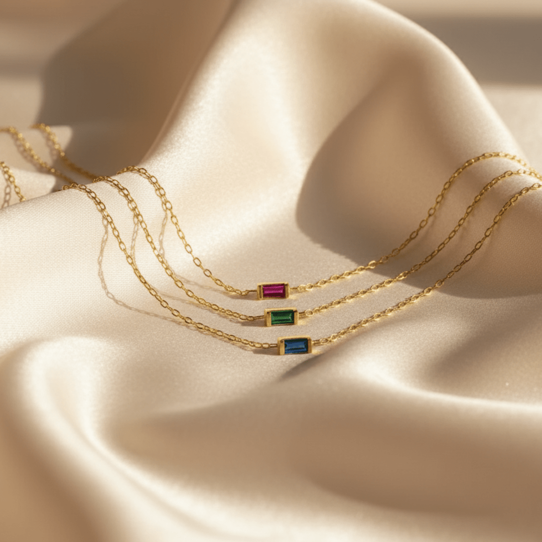 Pulsera de piedra natal Memoria de Mareas Doradas