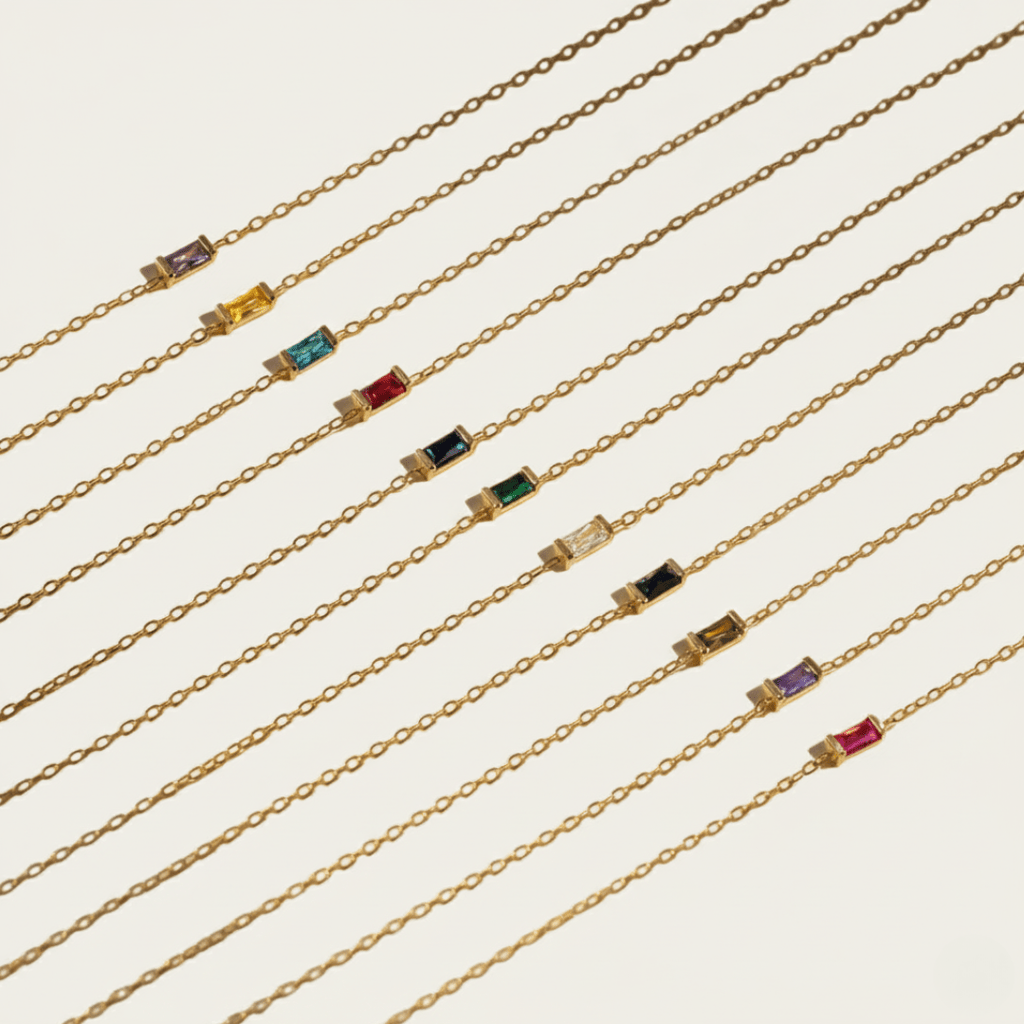 Pulsera de piedra natal Memoria de Mareas Doradas