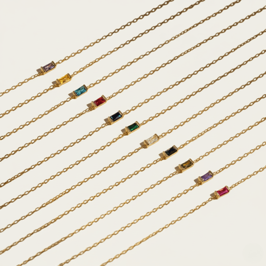 Pulsera de piedra natal Memoria de Mareas Doradas