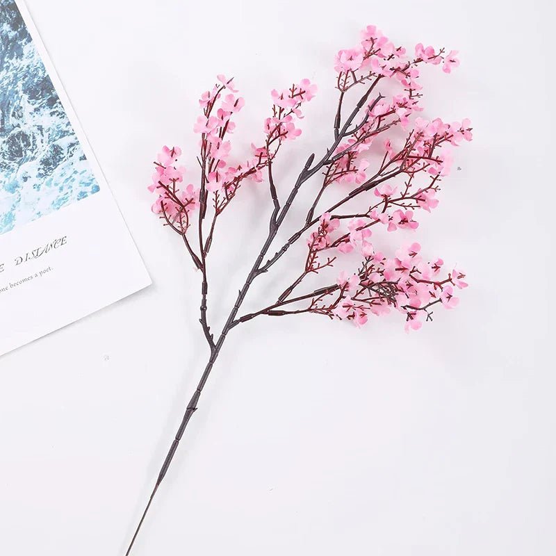 PETALISSE – Elegant Pink Cherry Blossom Artificial Flowers for Soft Decor