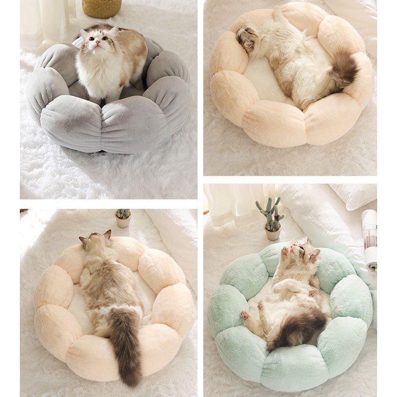 PETALREST – Flower Shape Cat Bed Designed for Deep Sleep and Cozy Comfort 4