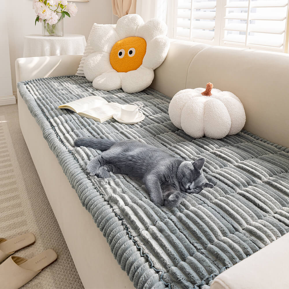HOMEPET COZY – Lazy Soft Flannel Pet Mat for Sofa and Bed Protection 1