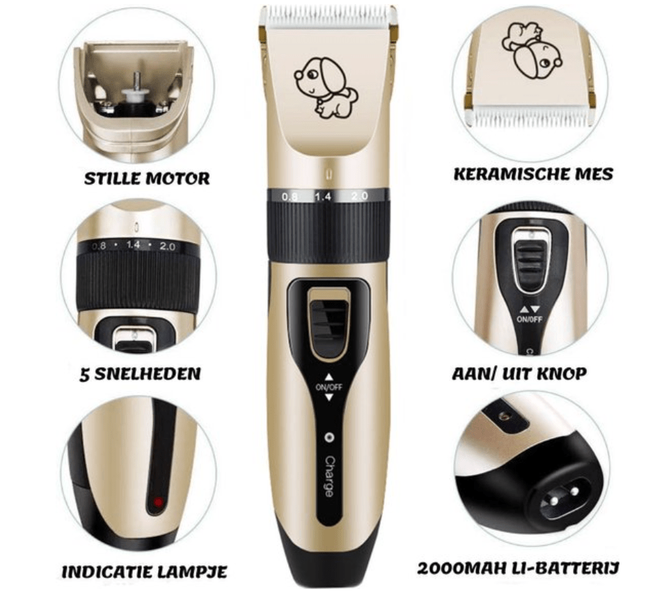  Petts Groomer-professional dog trimmer with brush for all fur types-6