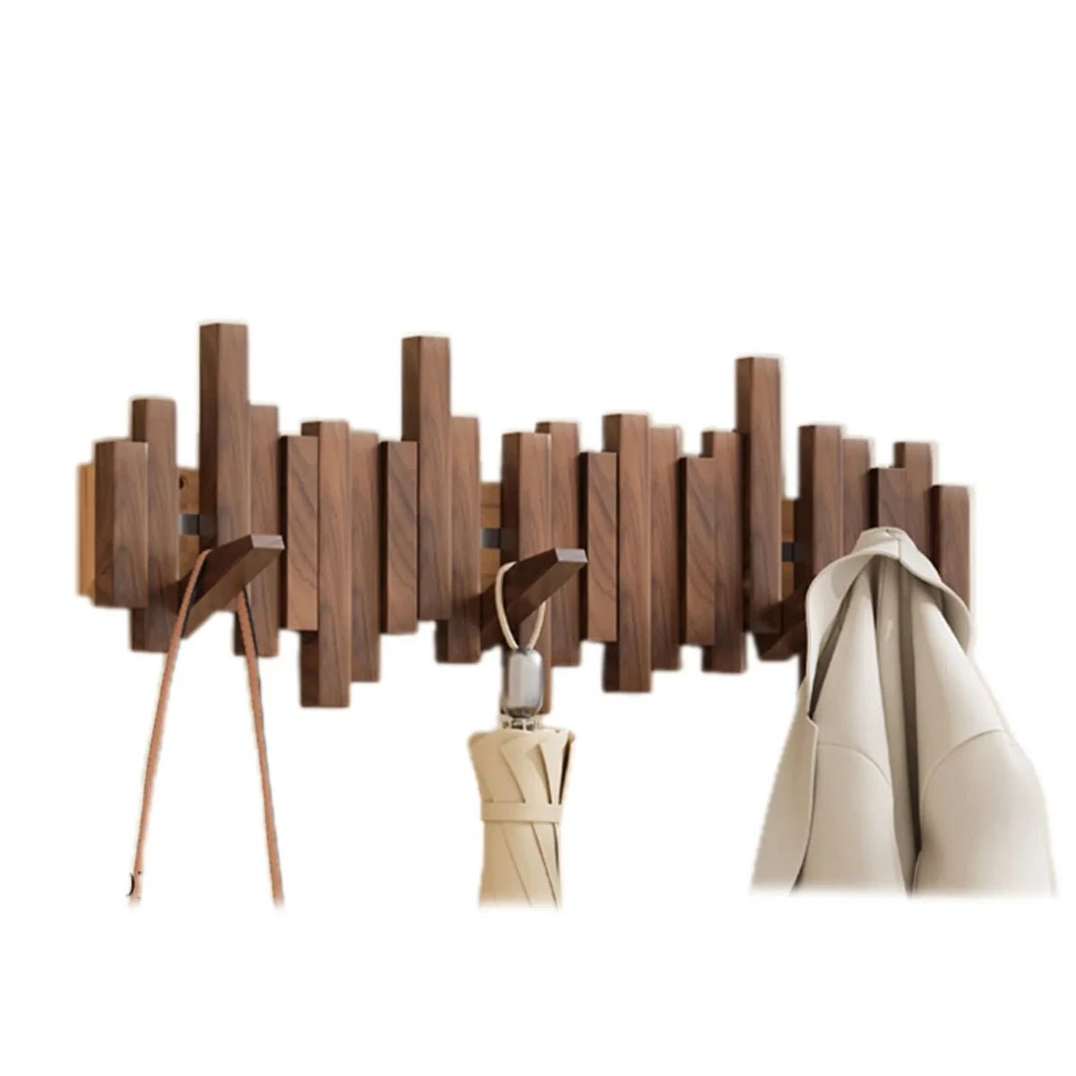 Piano Wall Hook - wooden wall wardrobe in the piano design for hallway, bedroom & office 0