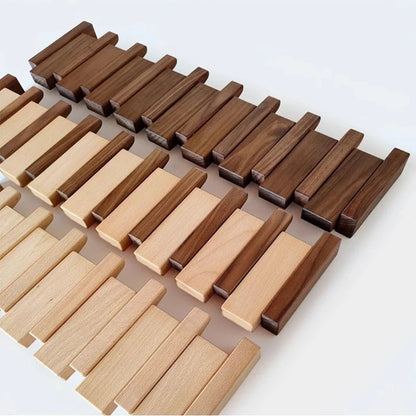 Pianowood - handmade wall wardrobe in the piano style made of walnut & beech 6