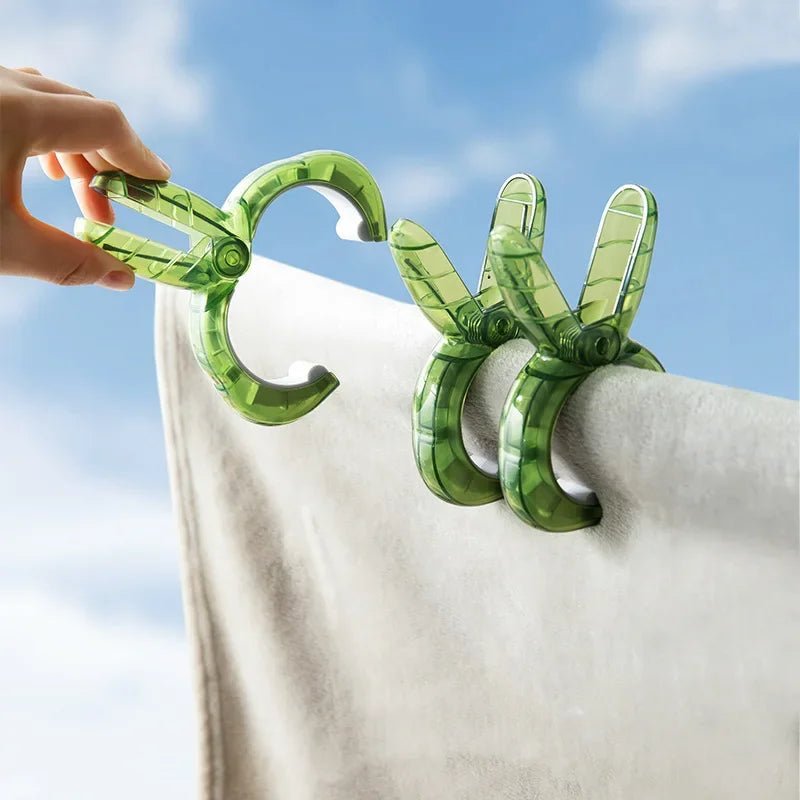 Durable Plastic Clothes Pins - Heavy Duty Anti-Rust Clothespins for Towel Holding 0