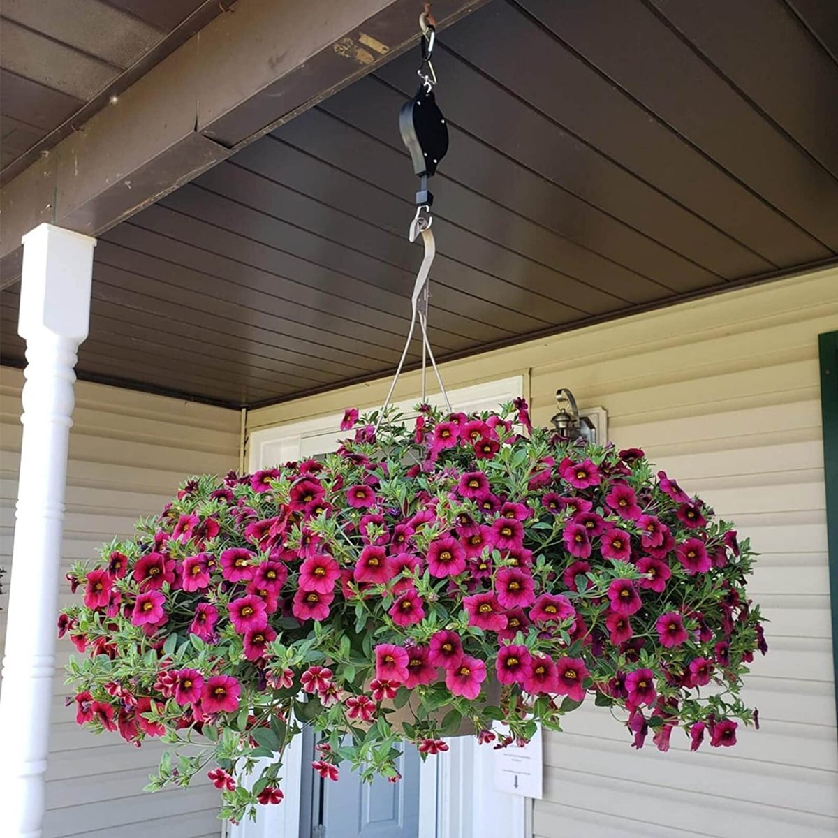 Retractable Hanging Plant Pulley System – 2-Pack, 15 kg Capacity for Easy Plant Care and Maintenance-5
