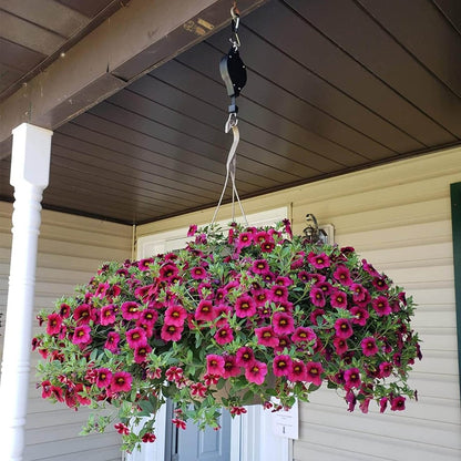 Retractable Hanging Plant Pulley System – 2-Pack, 15 kg Capacity for Easy Plant Care and Maintenance-5