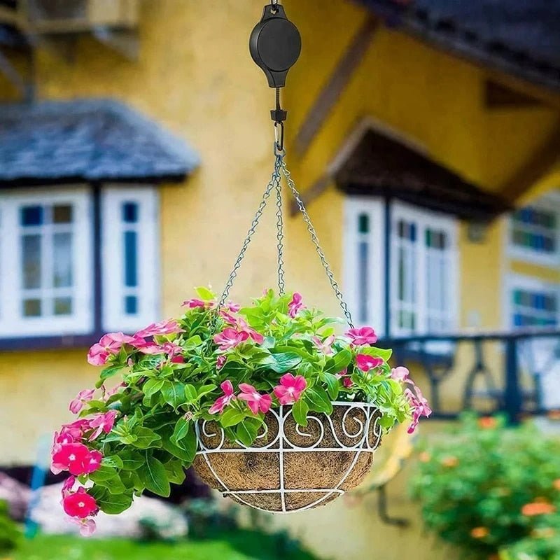 Retractable Hanging Plant Pulley System – 2-Pack, 15 kg Capacity for Easy Plant Care and Maintenance-6