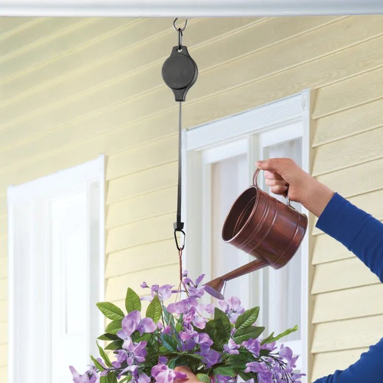 Retractable Hanging Plant Pulley System – 2-Pack, 15 kg Capacity for Easy Plant Care and Maintenance-4