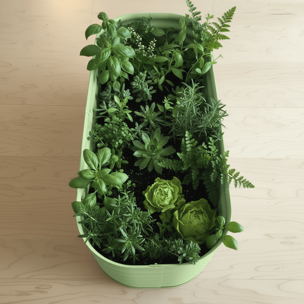 PLANTFORGE – Durable Oval Raised Garden Bed Made from Galvanised Steel