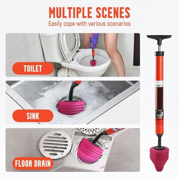 PLUNGAIR – Hochdruck-Toilettenfreiheber für effektive Verstopfungsbeseitigung