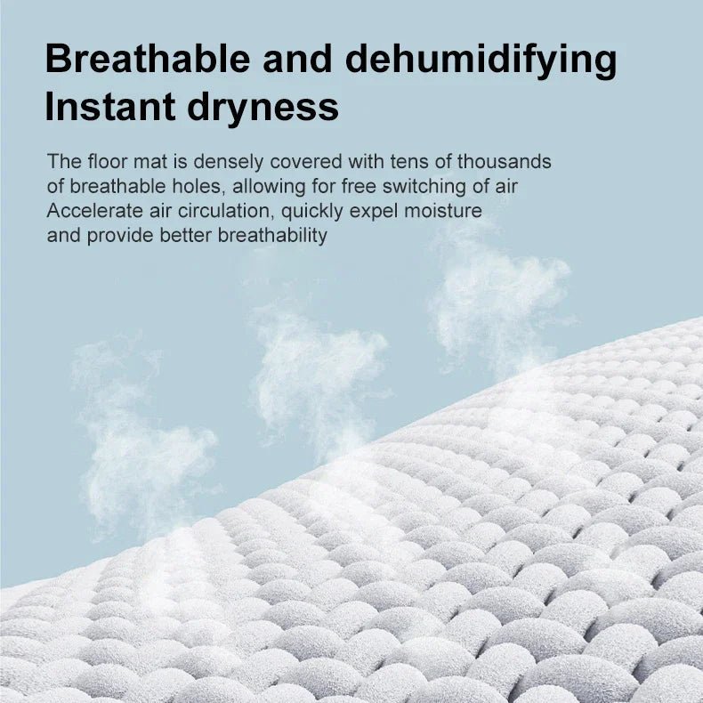 HOMEFLO – Absorbent Non-Slip Memory Foam Bath Mat for Soft Home Comfort 2