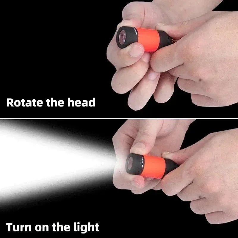 Compact LED Micro Pocket Flashlight - USB Rechargeable, Waterproof & Bright 4